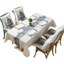 Castle British  Style Tablecloth, Cotton And Linen Digital Printing Waterproof Tablecloth /