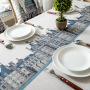 Castle British  Style Tablecloth, Cotton And Linen Digital Printing Waterproof Tablecloth /