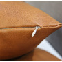 Leather Pillow Sofa Back Simulation Leather Cushion Cover Pure Color Car faux leather tech fabric pillowcase