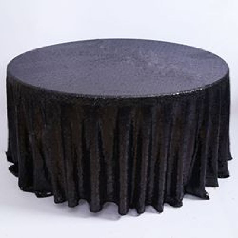 Wholesale Custom Table Cover Cloth, Sequins Embroidery Hotel Round Table Covers/