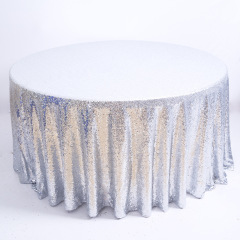 Wholesale Custom Table Cover Cloth, Sequins Embroidery Hotel Round Table Covers/