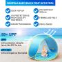 Baby Beach Tent Uv-protecting Sun shelter With A Pool Baby Kids Beach Tent Pop Up Portable Shade Pool UV Protection Sun Shelter
