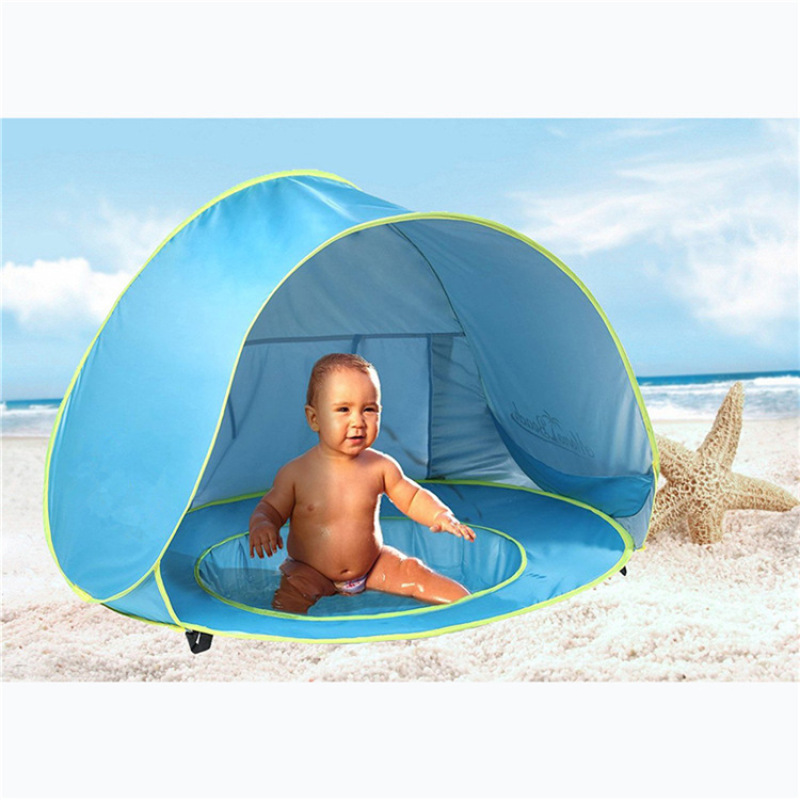 Baby Beach Tent Uv-protecting Sun shelter With A Pool Baby Kids Beach Tent Pop Up Portable Shade Pool UV Protection Sun Shelter