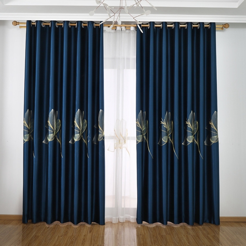 flower livingroom curtain blackout, cheap thermal insulated curtains