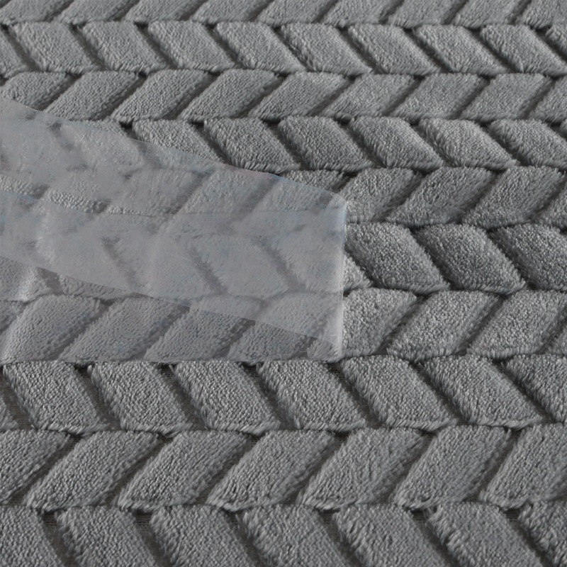 High Quality Luxury Coral Fleece Sherpa Blanket, Solid Grey Two Layer Flannel Fleece Sharpa Blanket#