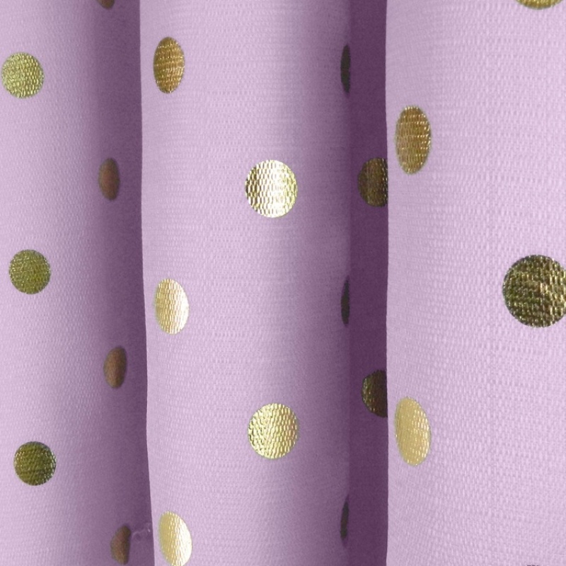 High quality spot design floral print blackout curtain fabric cafe wave point living room curtain