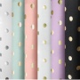 High quality spot design floral print blackout curtain fabric cafe wave point living room curtain