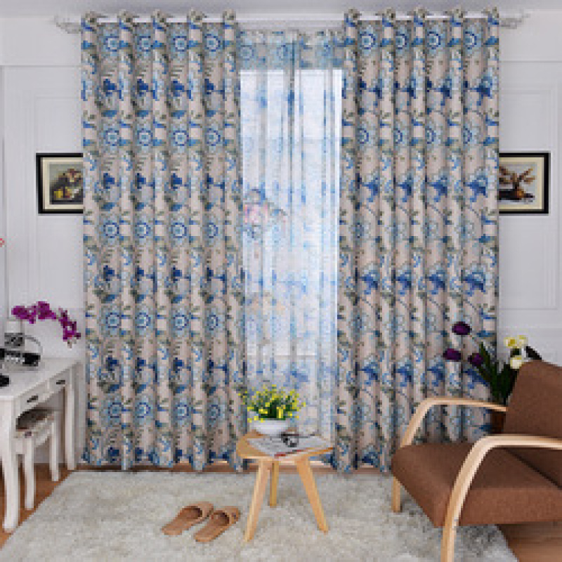Best Selling  Livingroom Blackout Curtain, Wholesale Dressing Room Polyester Printing Curtain/
