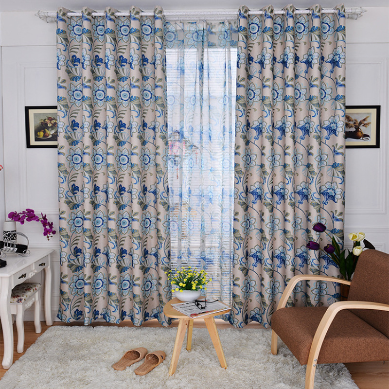 Best Selling  Livingroom Blackout Curtain, Wholesale Dressing Room Polyester Printing Curtain/