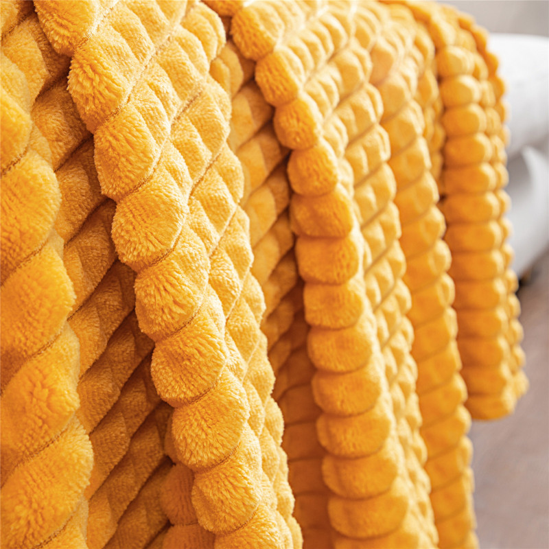 Soft Blanketsyellow Warm Sofa Throw Blanket Cover  Mat For Dogs Pets Winter Thick Fleece/