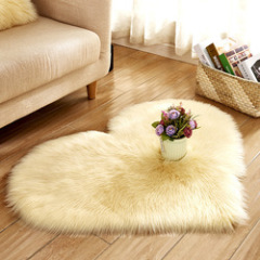 Home Decorative Living Room Faux Sheepskin Petal Rugs, High  Wool Carpet Woolen Blanket$