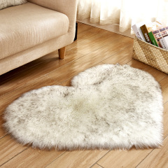 Home Decorative Living Room Faux Sheepskin Petal Rugs, High  Wool Carpet Woolen Blanket$