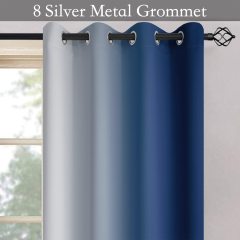 Light color blue scenery background blackout curtain 100% blackout curtains roman blinds manual blackout blind curtains window