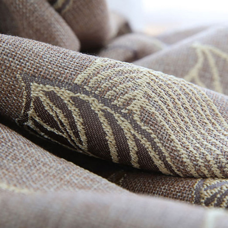 cafe kitchen linen 100% polyester jacquard curtain fabric