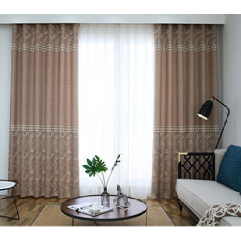 cafe kitchen linen 100% polyester jacquard curtain fabric