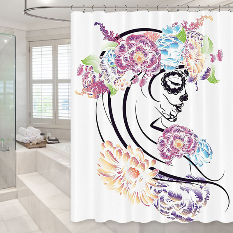 2022 Print Shower Curtain For Bathroom Waterproof Bathroom Shower Curtain Sets Shower Curtain