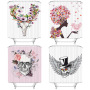 2022 Print Shower Curtain For Bathroom Waterproof Bathroom Shower Curtain Sets Shower Curtain