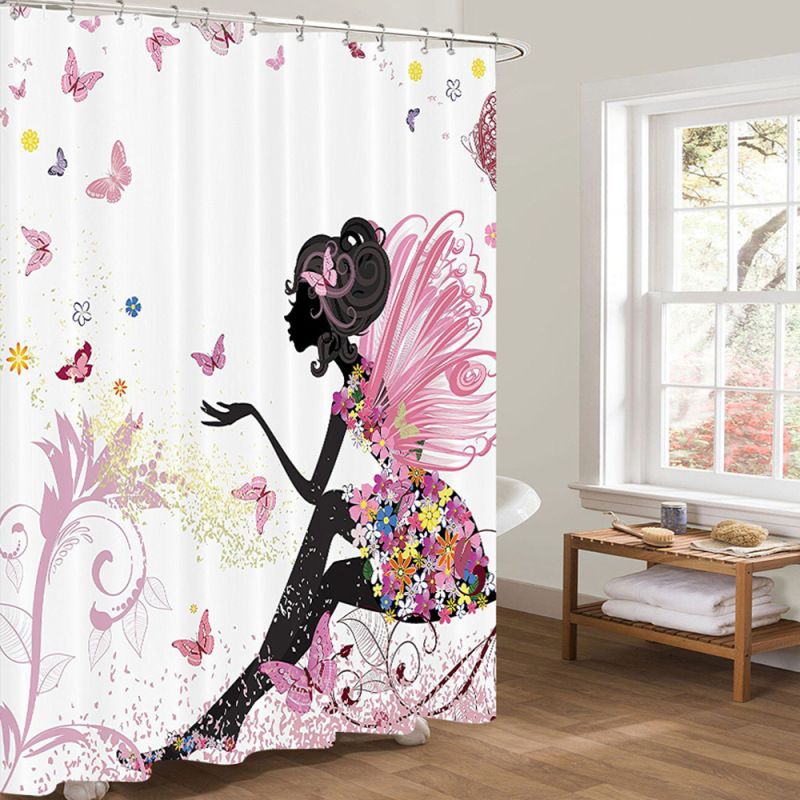 2022 Print Shower Curtain For Bathroom Waterproof Bathroom Shower Curtain Sets Shower Curtain