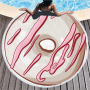 Custom Logo Donuts Printing Beach Towel, Microfiber Round Quick Dry Beach Towel#