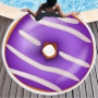Custom Logo Donuts Printing Beach Towel, Microfiber Round Quick Dry Beach Towel#