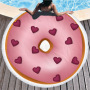 Custom Logo Donuts Printing Beach Towel, Microfiber Round Quick Dry Beach Towel#
