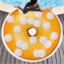 Custom Logo Donuts Printing Beach Towel, Microfiber Round Quick Dry Beach Towel#