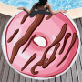 Custom Logo Donuts Printing Beach Towel, Microfiber Round Quick Dry Beach Towel#