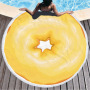 Custom Logo Donuts Printing Beach Towel, Microfiber Round Quick Dry Beach Towel#