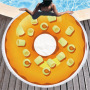 Custom Logo Donuts Printing Beach Towel, Microfiber Round Quick Dry Beach Towel#
