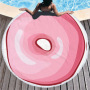 Custom Logo Donuts Printing Beach Towel, Microfiber Round Quick Dry Beach Towel#