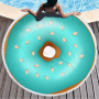 Custom Logo Donuts Printing Beach Towel, Microfiber Round Quick Dry Beach Towel#