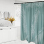 Nordic Shower Curtain Waterproof Bathroom Shower Curtain, Thick Anti-Mold Partition Curtain Set Free Punch