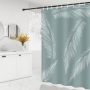 Nordic Shower Curtain Waterproof Bathroom Shower Curtain, Thick Anti-Mold Partition Curtain Set Free Punch