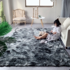 Hotel Tie Dyeing Water Absorption Mat, Eco Friendly Fluffy Bedroom Carpet