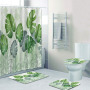 2021 Best Selling 3D Bath Printed Geometric Pattern Shower Curtain Set,Luxury Latest Custom Bathroom Shower Curtain and Rugs/