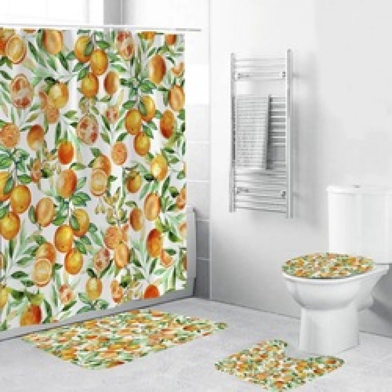 2021 Best Selling 3D Bath Printed Geometric Pattern Shower Curtain Set,Luxury Latest Custom Bathroom Shower Curtain and Rugs/