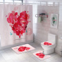 2021 Best Selling 3D Bath Printed Geometric Pattern Shower Curtain Set,Luxury Latest Custom Bathroom Shower Curtain and Rugs/