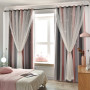 Star Curtains Stars Blackout Curtains for Kids Girls Bedroom Living Room Colorful Double Layer Star Window Curtains