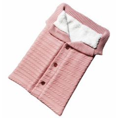 Winter Baby Sleeping Bag Infant Envelope for Stroller Thicken Warm Sleepsack Newborn Stroller Windproof Anti-kick Blanket Button