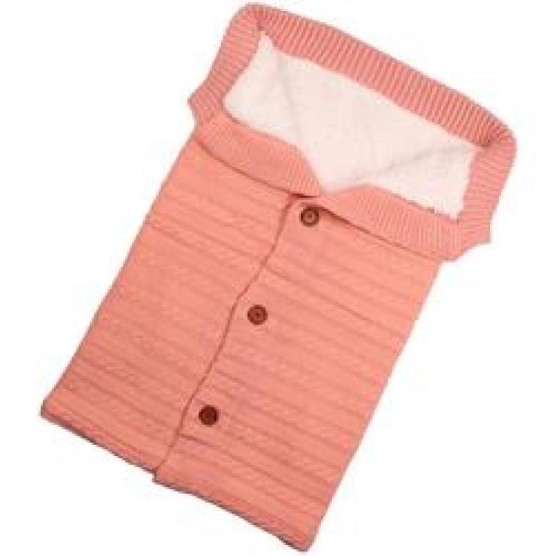 Winter Baby Sleeping Bag Infant Envelope for Stroller Thicken Warm Sleepsack Newborn Stroller Windproof Anti-kick Blanket Button