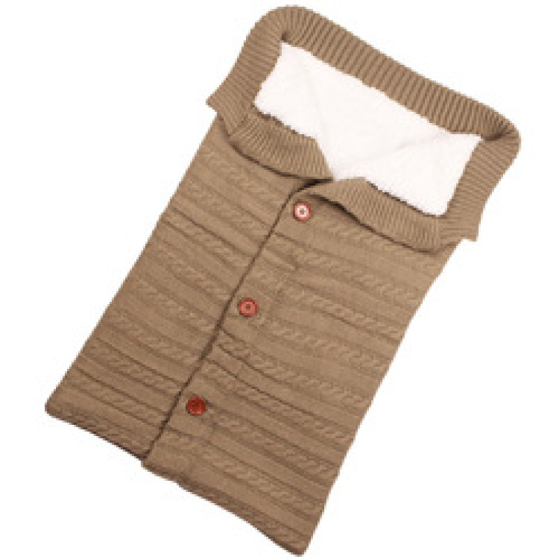 Winter Baby Sleeping Bag Infant Envelope for Stroller Thicken Warm Sleepsack Newborn Stroller Windproof Anti-kick Blanket Button