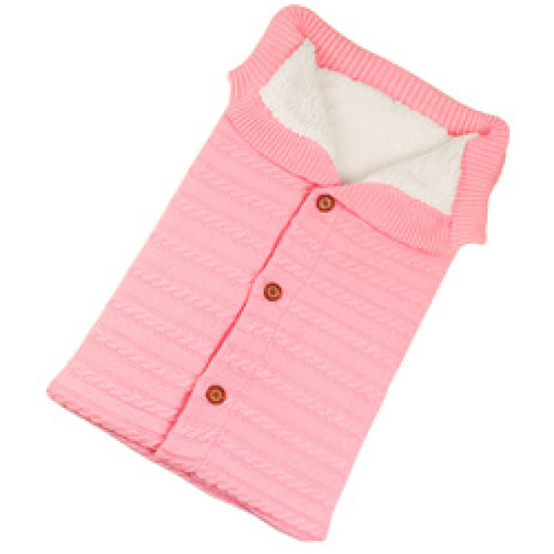 Winter Baby Sleeping Bag Infant Envelope for Stroller Thicken Warm Sleepsack Newborn Stroller Windproof Anti-kick Blanket Button
