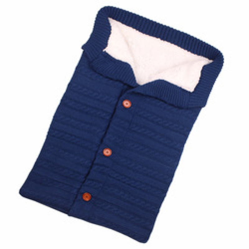 Winter Baby Sleeping Bag Infant Envelope for Stroller Thicken Warm Sleepsack Newborn Stroller Windproof Anti-kick Blanket Button
