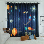 Digital Printing Curtain, 5D Printed Geometric Line Nordic Style Curtain /