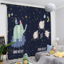 Digital Printing Curtain, 5D Printed Geometric Line Nordic Style Curtain /