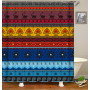 Wholesale African Geometry Ethnic Style Shower Curtain, Digital Print Polyester Mildewproof Waterproof Shower Curtain/