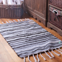 Cotton fiber splicing Homestay hotel home decoration mexican boho Long strip absorbent floor mat for Bedroom bedside kitchen