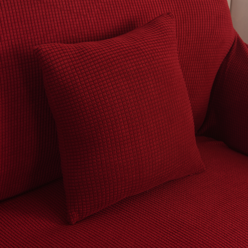 High Quality Polar Fleece Slipcover Thick Universal Elastic Sofa Cover, Corn kernels Texture Couch Cover Furniture Sofa Covers/