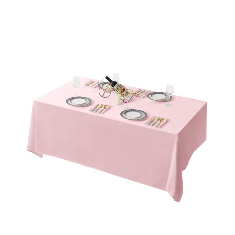 부엌 연회 생일을 위한 도매 호텔 폴리에스테 결혼식 물 증거 80*132 인치 단단한 식탁보