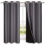 Hot selling Solid color 100%high shading curtain ,100% Blackout double layer curtain  living room